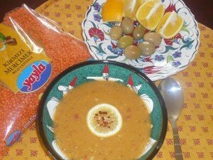 lentil soup in snowy Ankara